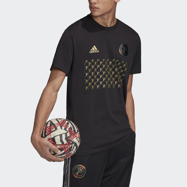 Мужская футболка adidas Pp Gra Tee T (черно-красная) — фото 4