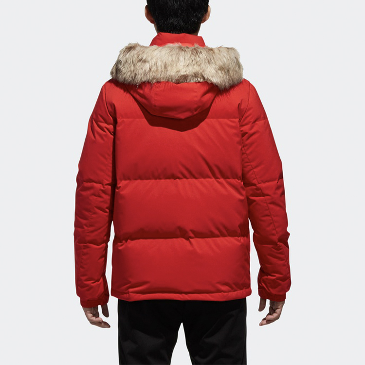 Мужская куртка adidas Down Puffa (красная) — фото 3
