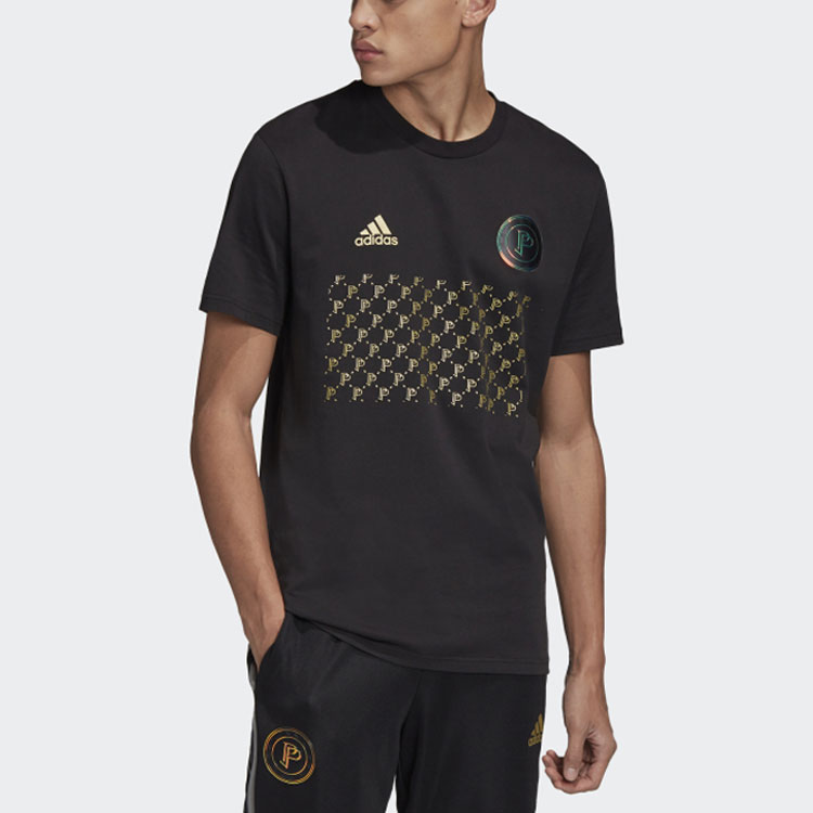 Мужская футболка adidas Pp Gra Tee T (черно-красная) — фото 3