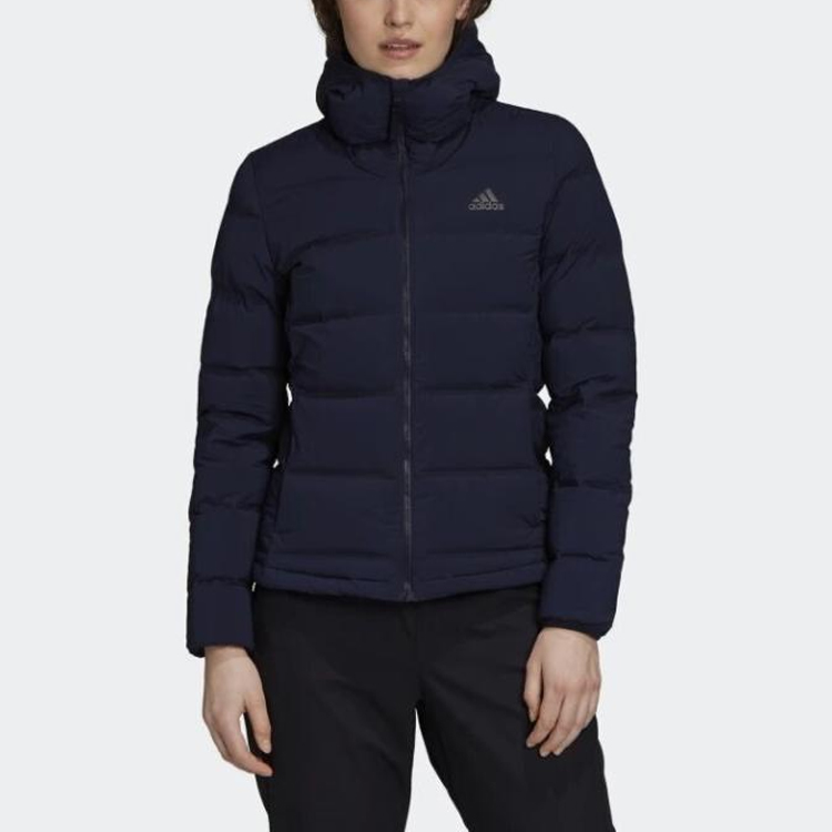 Пуховик adidas (темно-синий) — фото 3