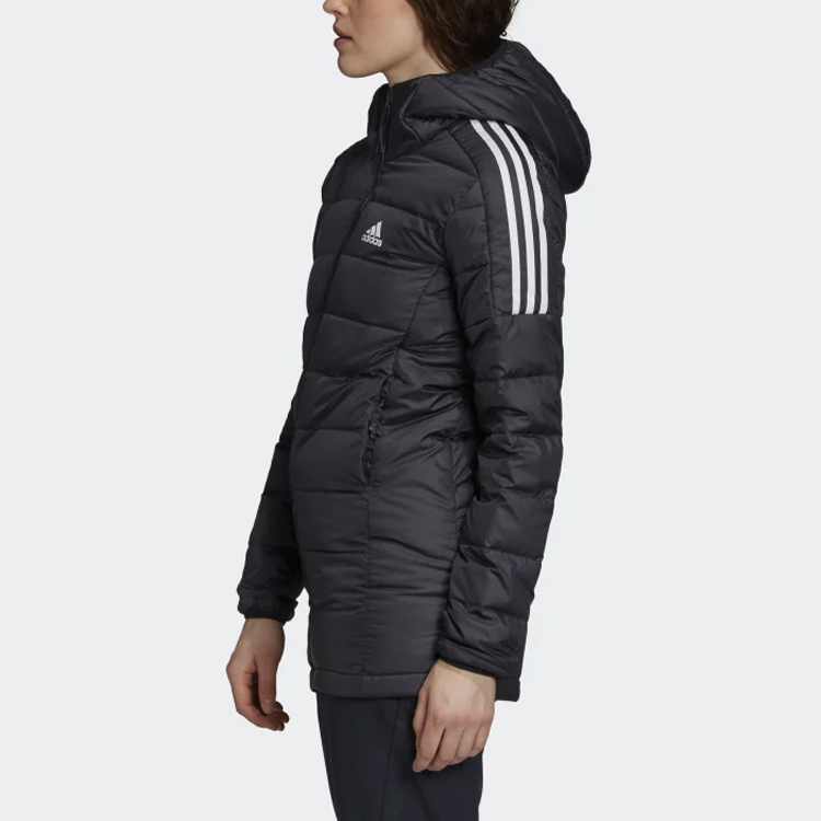 Женский пуховик adidas Outdoor Long Down Jacket (черный) — фото 5