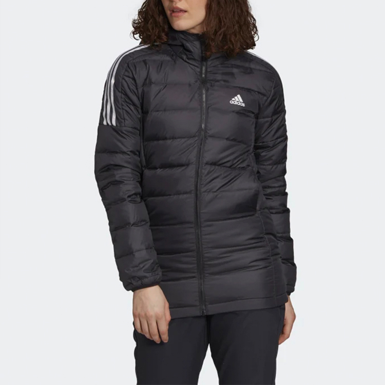 Женский пуховик adidas Outdoor Long Down Jacket (черный) — фото 3