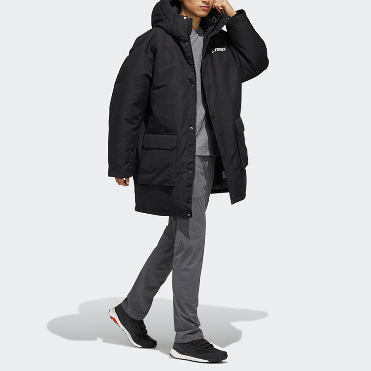Мужская куртка adidas Xplr Dwn (черная) — фото 6