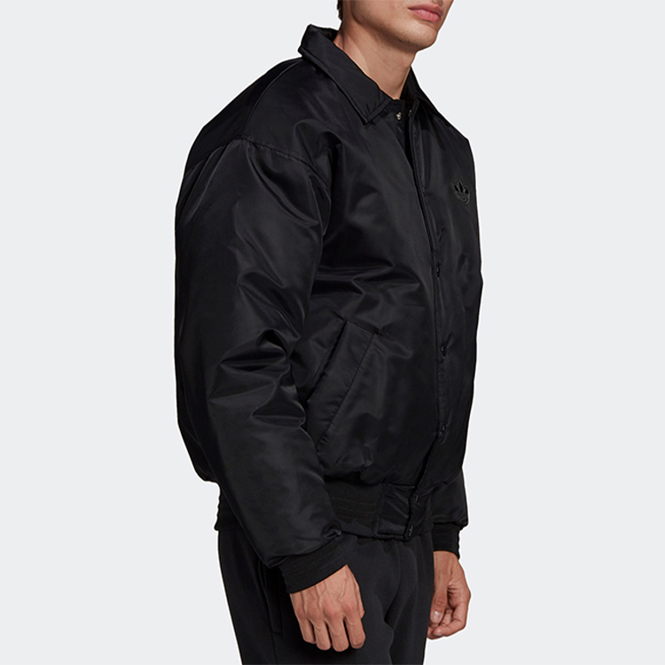 Мужская куртка adidas originals 3 Stripe Bomber (черная) — фото 5