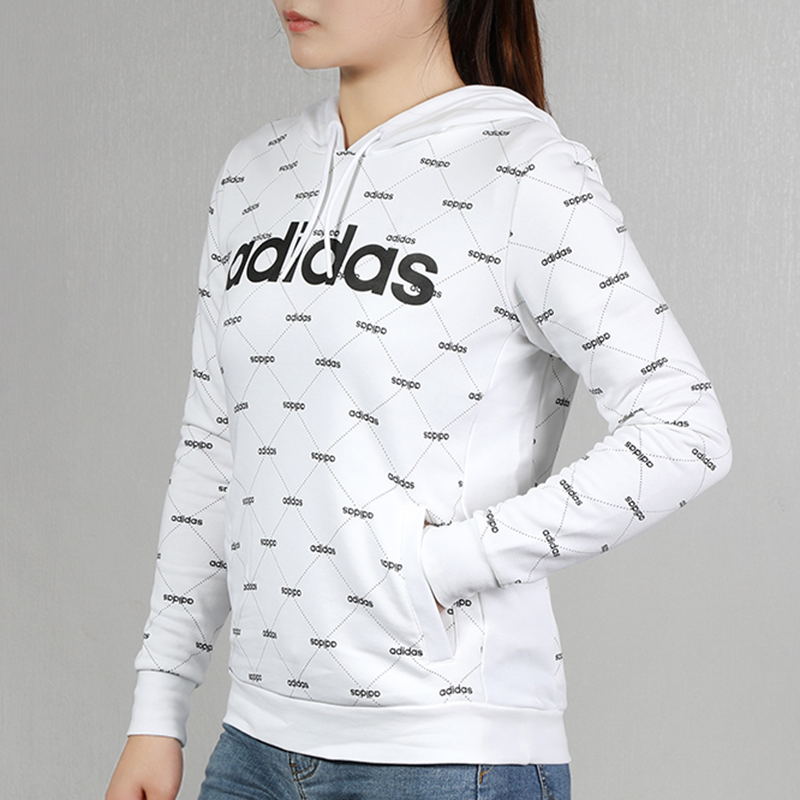 Женское худи adidas neo (белое) — фото 5