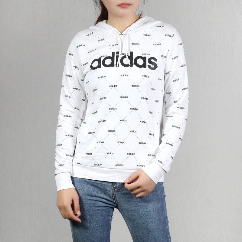 Женское худи adidas neo (белое) — фото 3