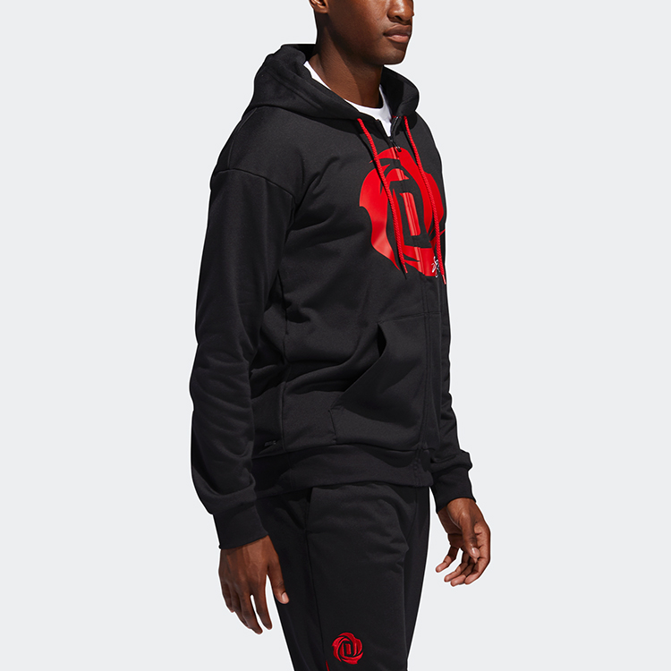 Мужская куртка adidas Rose Hoodie (черная) — фото 6