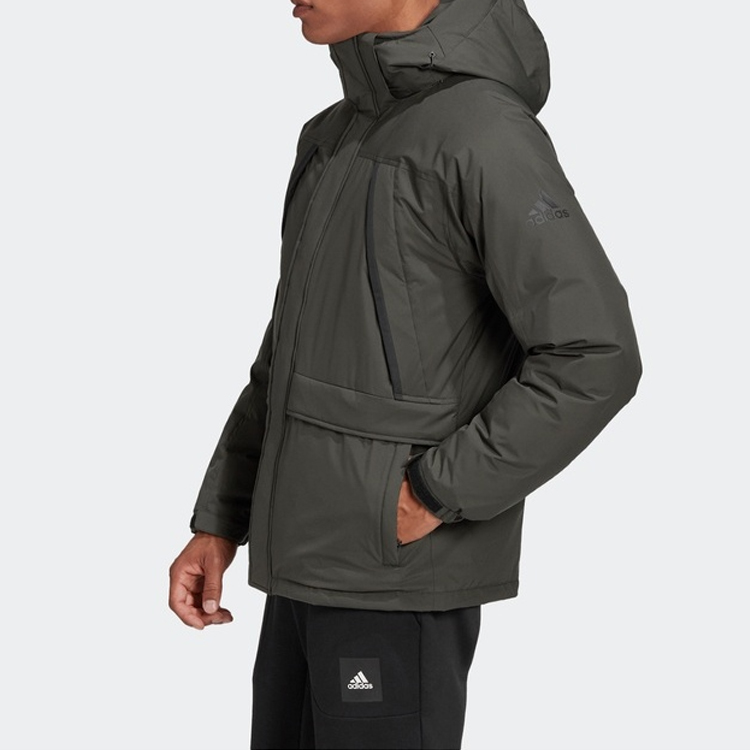 Мужская куртка adidas (коричневая) — фото 5