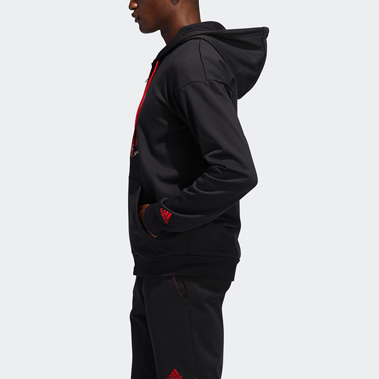Мужская куртка adidas Rose Hoodie (черная) — фото 5