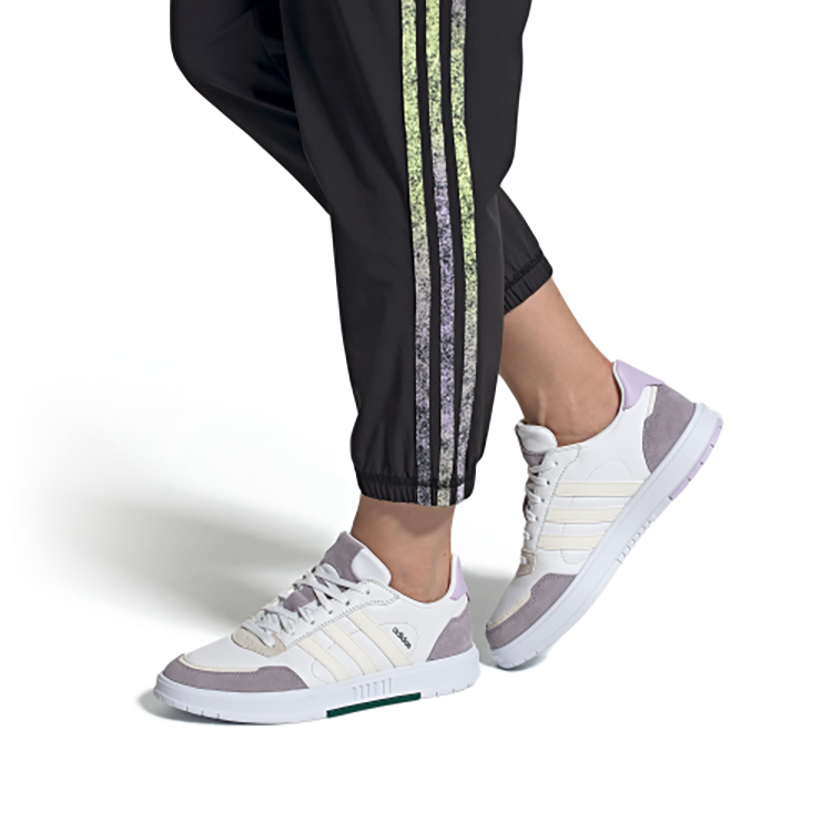 Женские кеды adidas neo Courtmaster (нежно-фиолетовые) — 淡紫/白 — фото 7