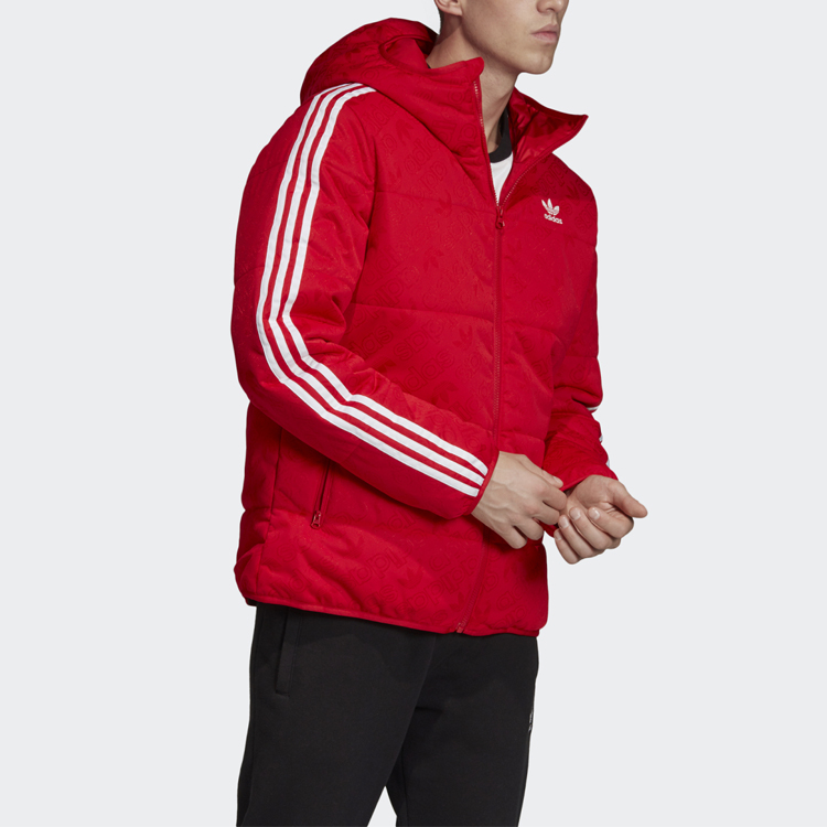 Мужская куртка adidas Originals Puffer (красная) — фото 6