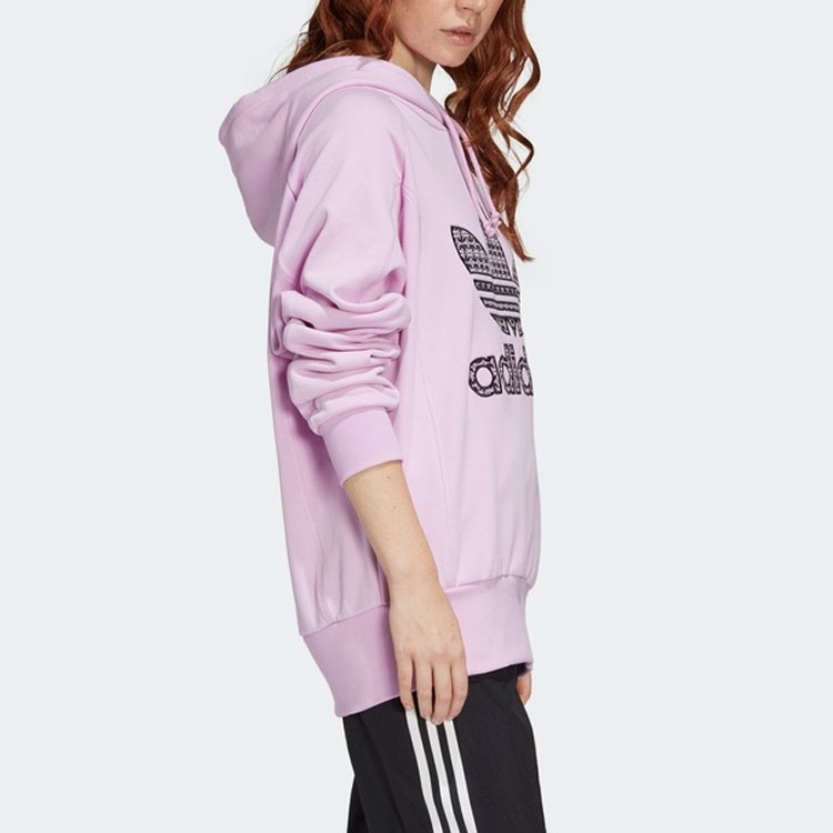 Женское худи adidas originals (бледно-фиолетовое) — фото 6