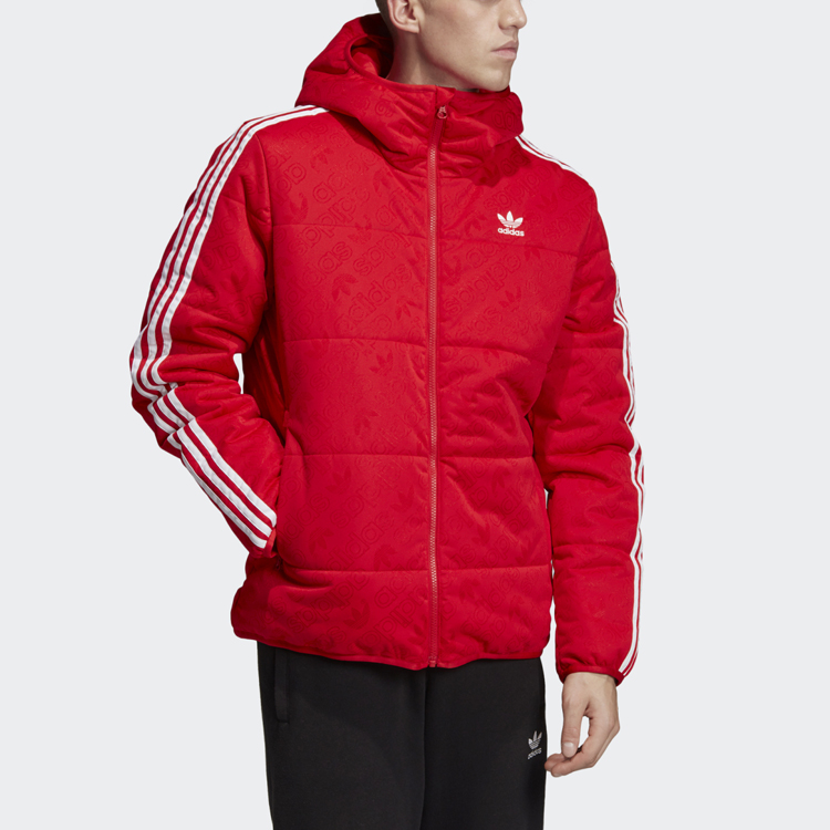 Мужская куртка adidas Originals Puffer (красная) — фото 3