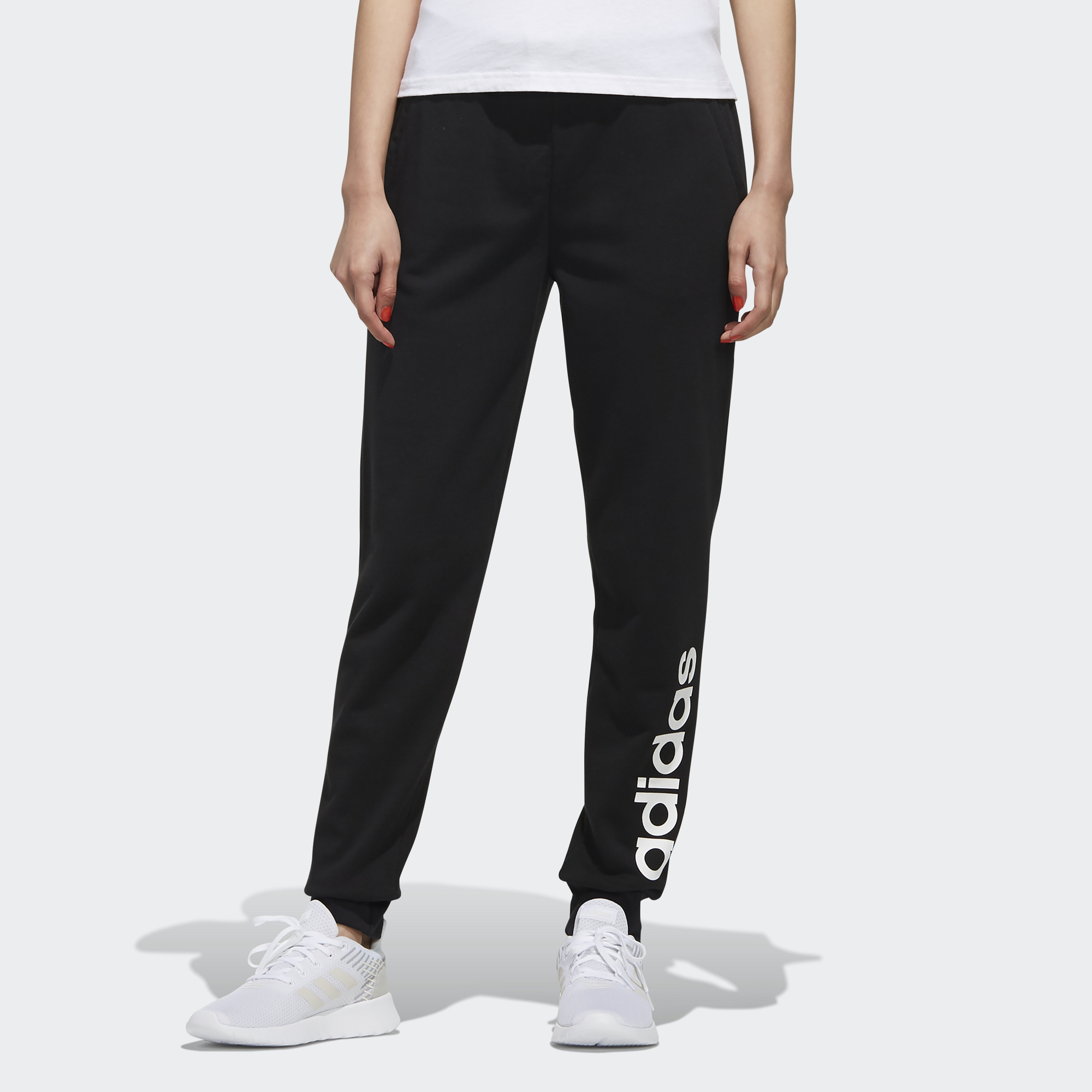 Женские брюки adidas neo (черные) — фото 3