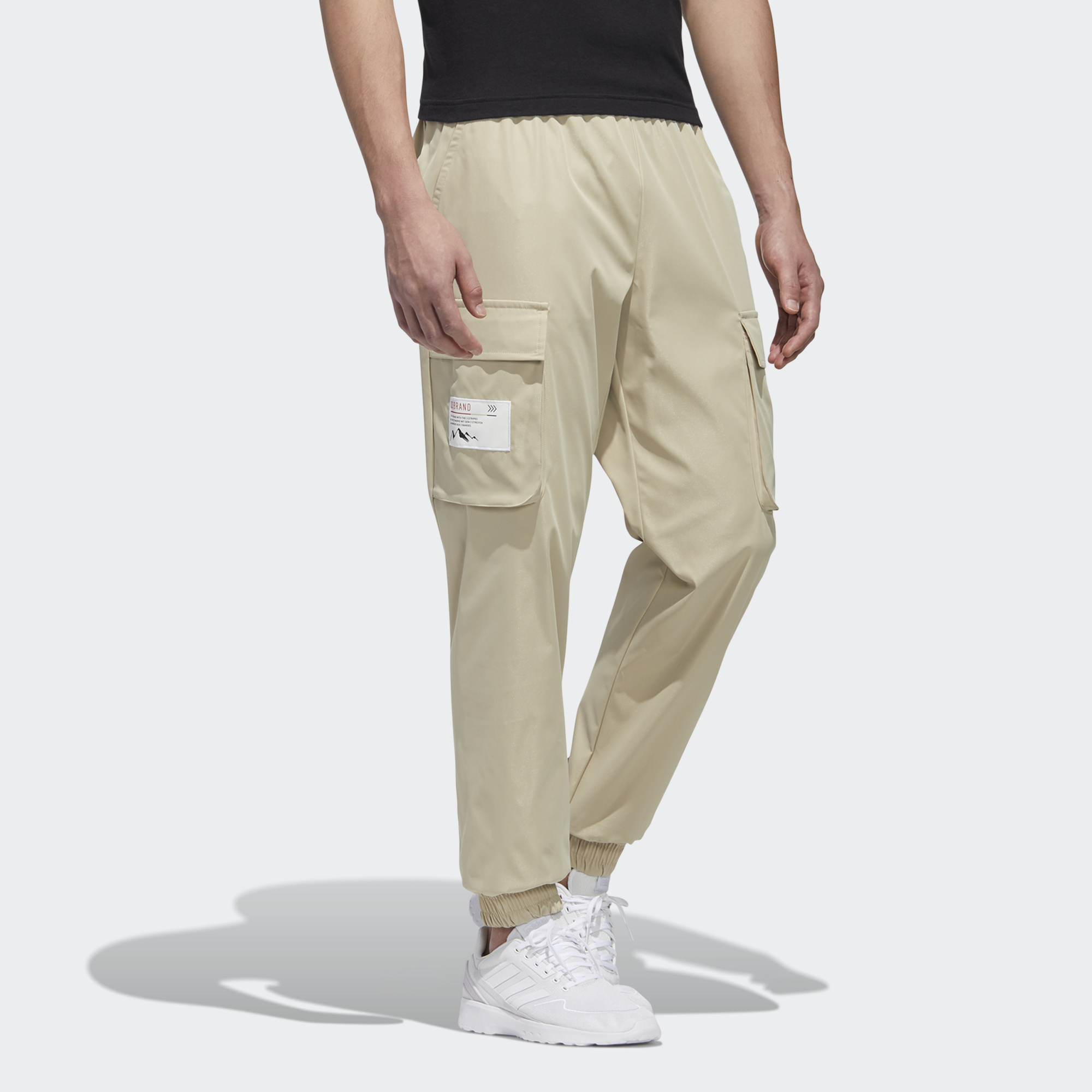 Мужские штаны adidas neo (коричневые) — фото 5