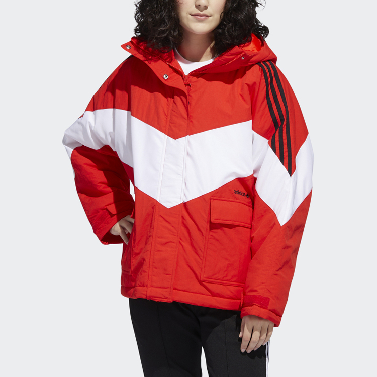 Женская куртка adidas Originals (красная) — фото 5