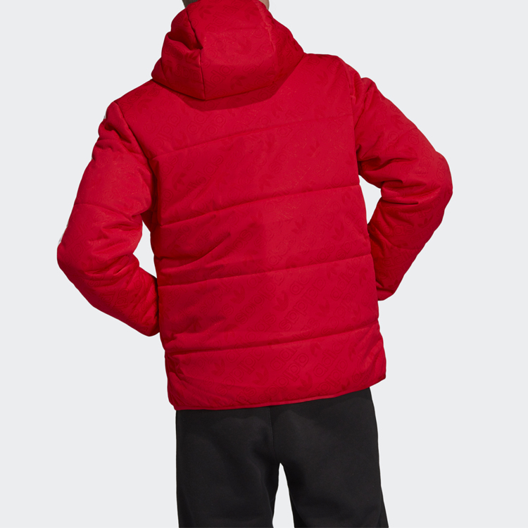 Мужская куртка adidas Originals Puffer (красная) — фото 4
