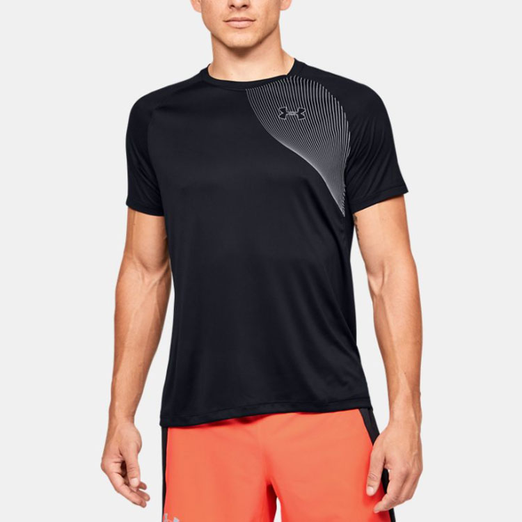 Under Armour Qualifier Fitness Clothing Men’s Black Moderate
