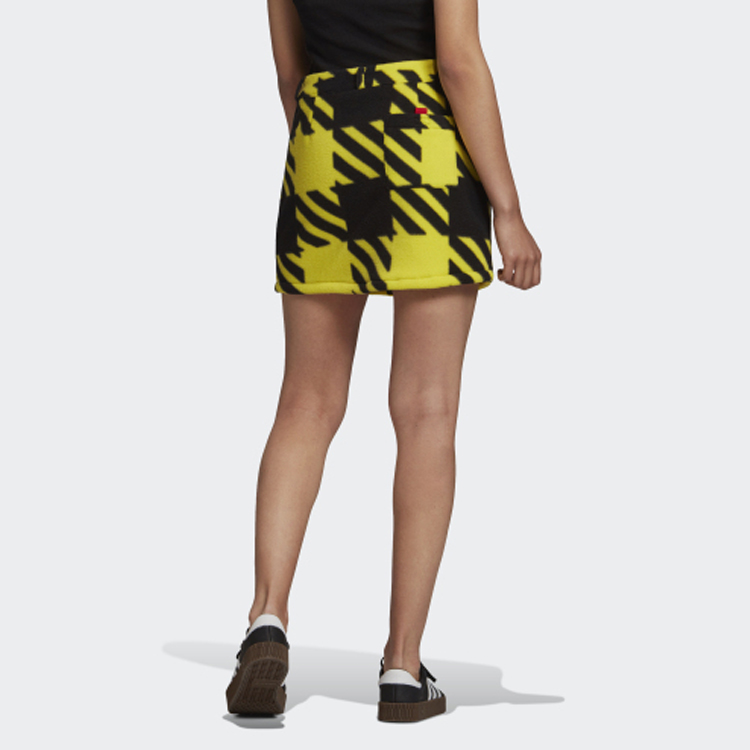 Женская юбка adidas originals Skirt (лимонно-желтая) — фото 6