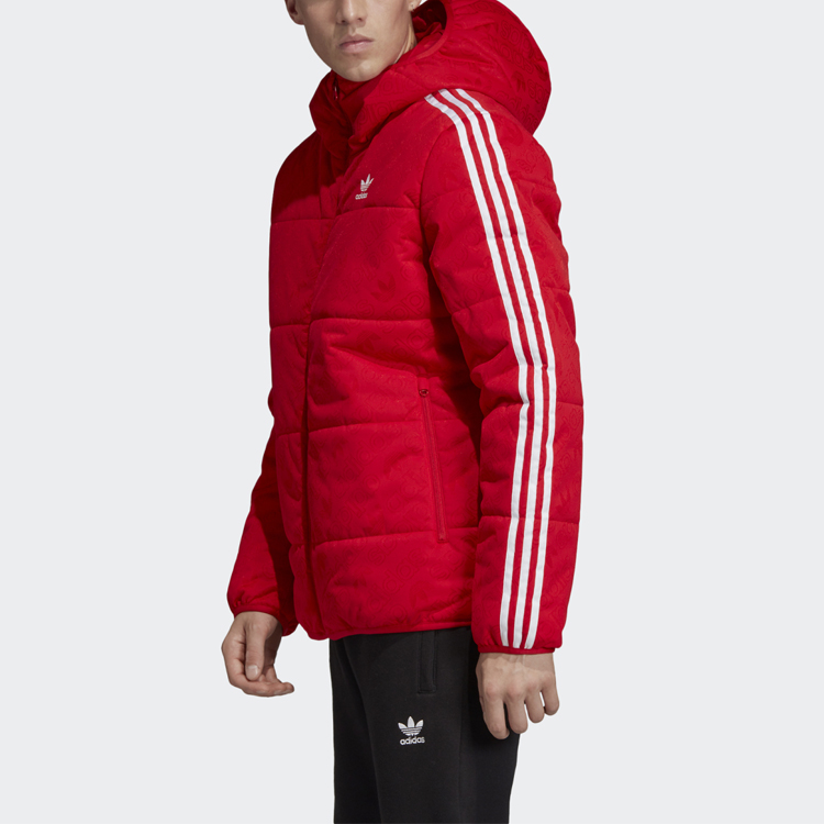 Мужская куртка adidas Originals Puffer (красная) — фото 5