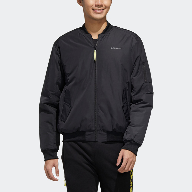 Мужская куртка adidas neo (черный) — фото 4