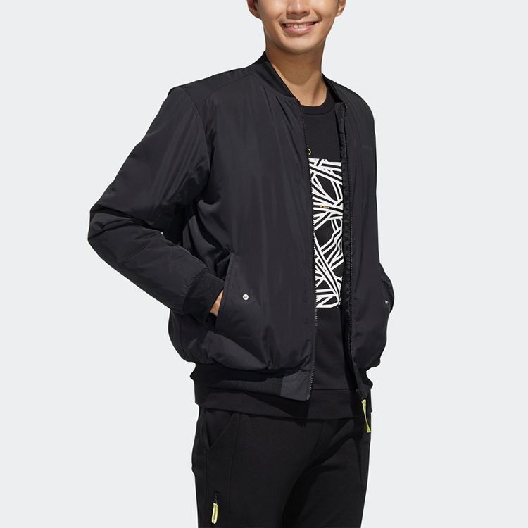Мужская куртка adidas neo (черный) — фото 7