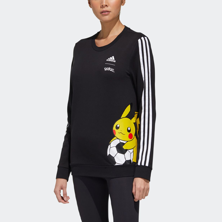 Женское худи adidas x POKEMON (черное) — фото 5