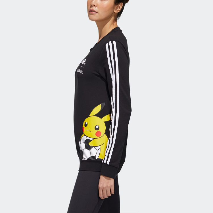 Женское худи adidas x POKEMON (черное) — фото 3
