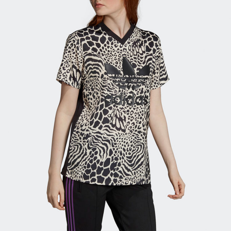 Женская футболка adidas originals (бежевая) — фото 4