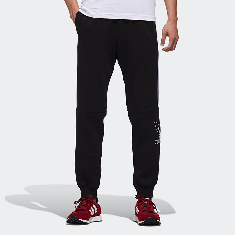 Мужские штаны adidas originals Logo (черные) — фото 4