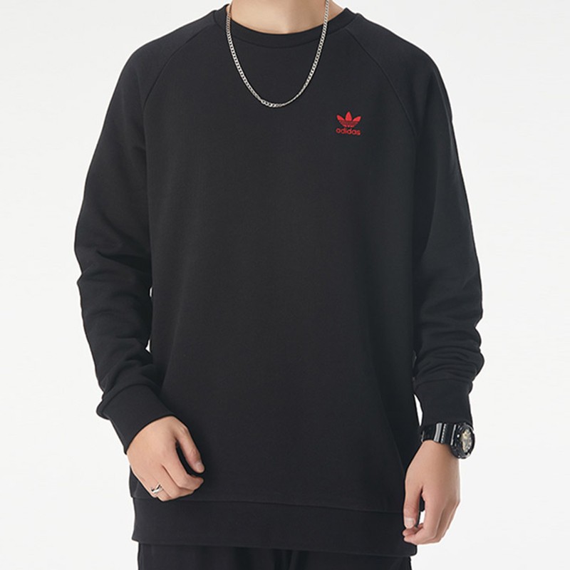 Мужское худи adidas Originals с рукавом реглан (черное) — фото 3