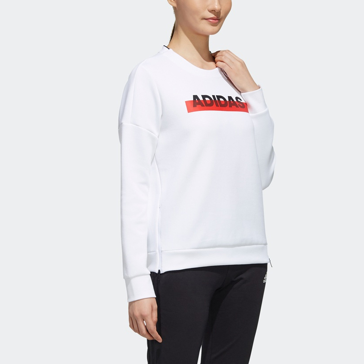 Женское худи adidas в американском ретро стиле (белое) — фото 6