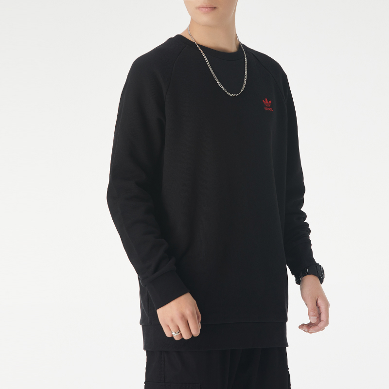 Мужское худи adidas Originals с рукавом реглан (черное) — фото 5