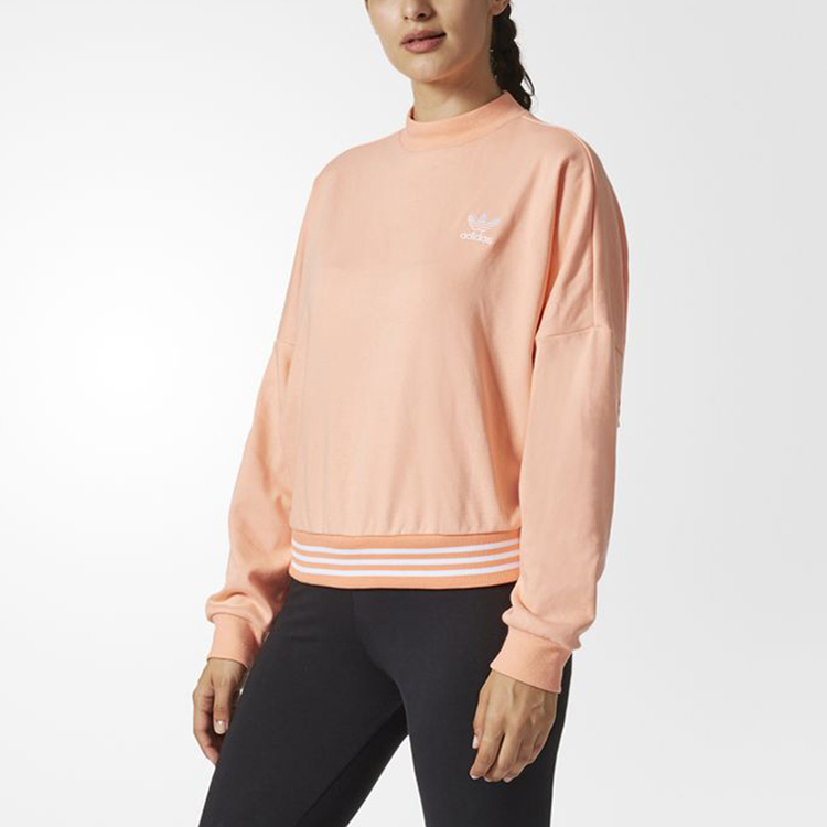 Женское худи adidas originals Sweater Graphic (оранжевое) — фото 3