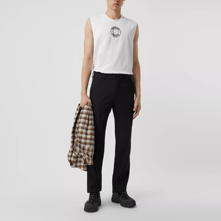 Футболка Burberry (белая) — фото 5