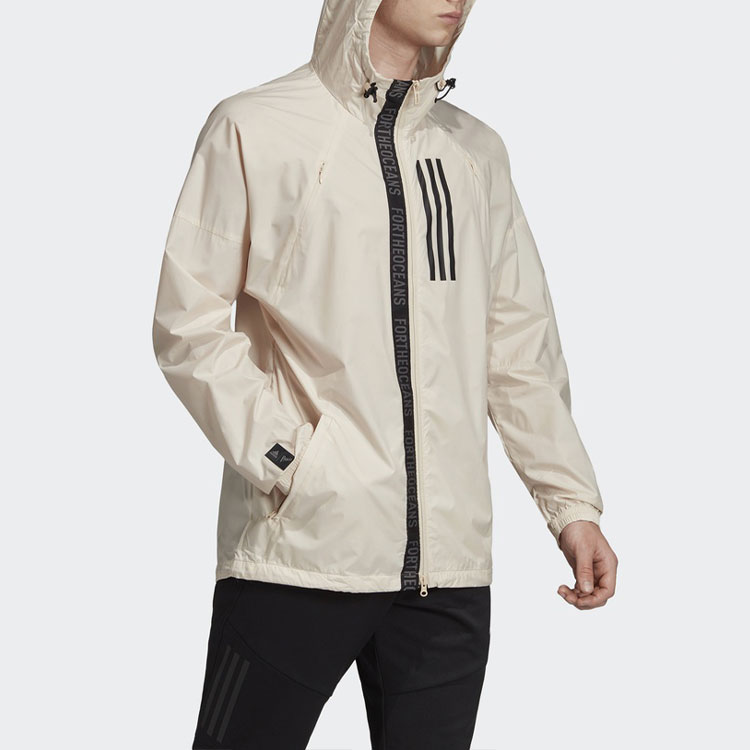 Мужская куртка adidas W.N.D. M (бежевая) — фото 5
