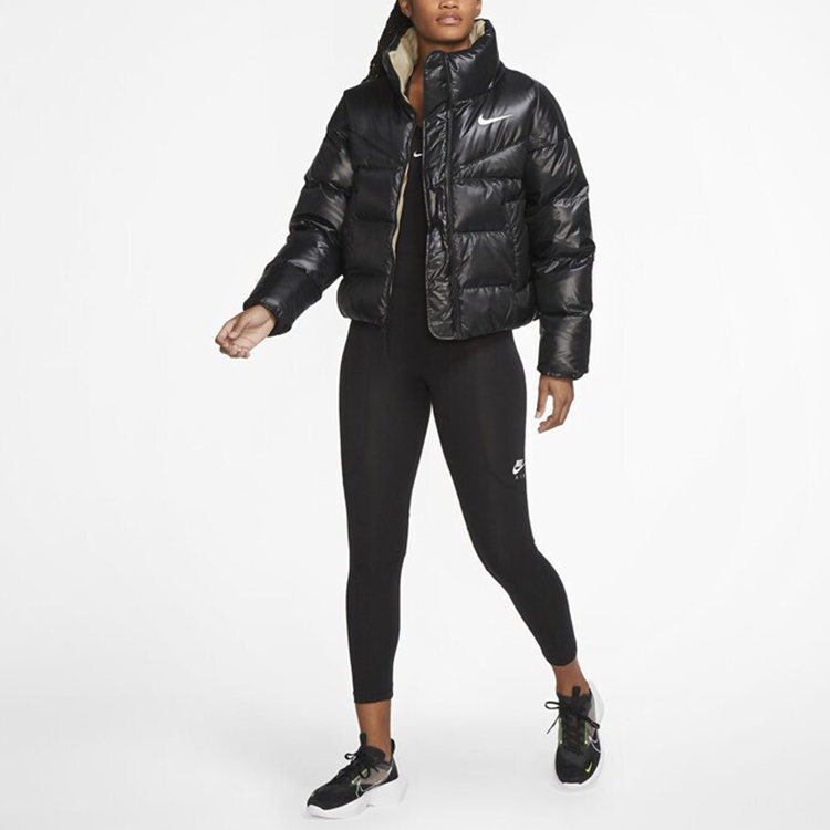 Женские куртка Nike Therma-FIT Nsw Down-fill (черная) — фото 5