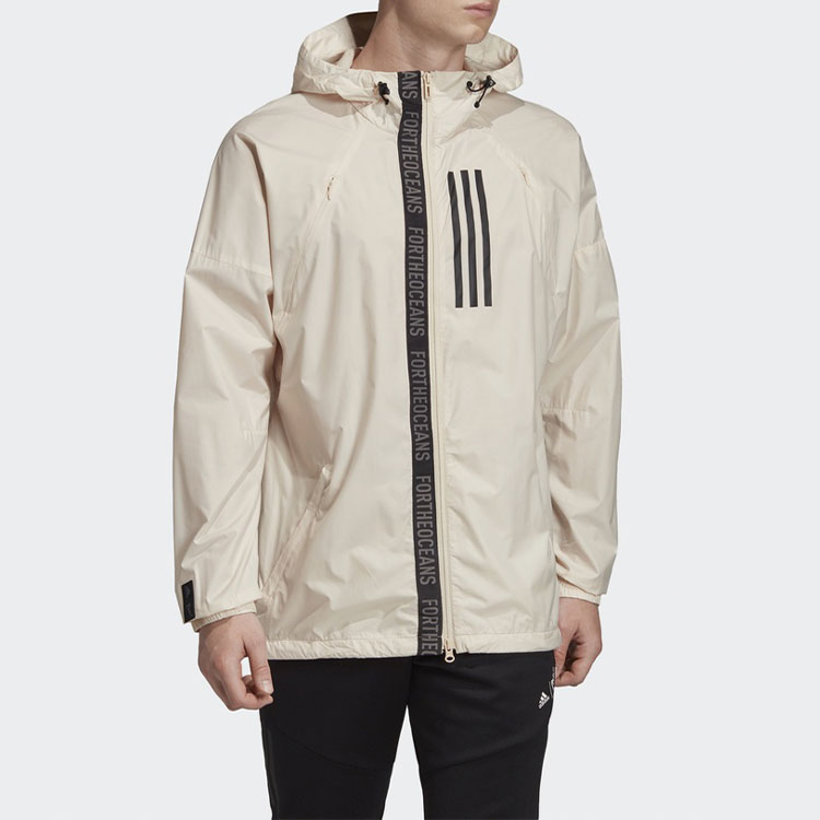 Мужская куртка adidas W.N.D. M (бежевая) — фото 4