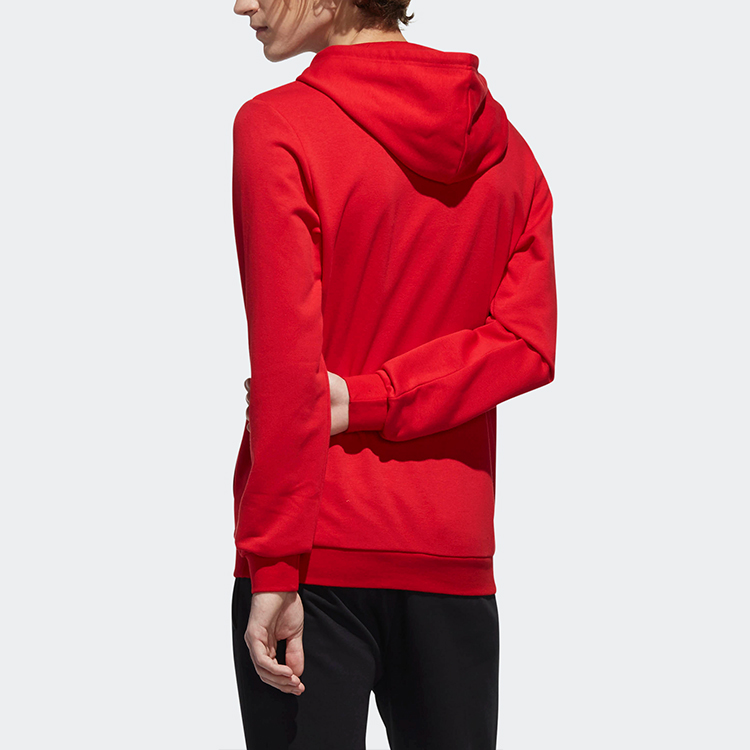 Мужские худи adidas neo Logo (красная) — фото 4