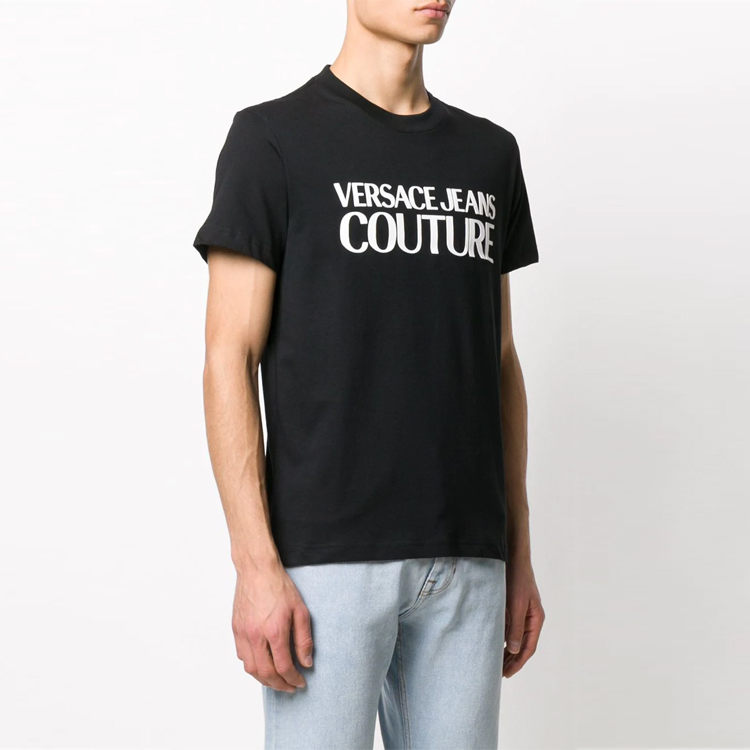 Мужская футболка Versace Jeans Couture (черная) — фото 2
