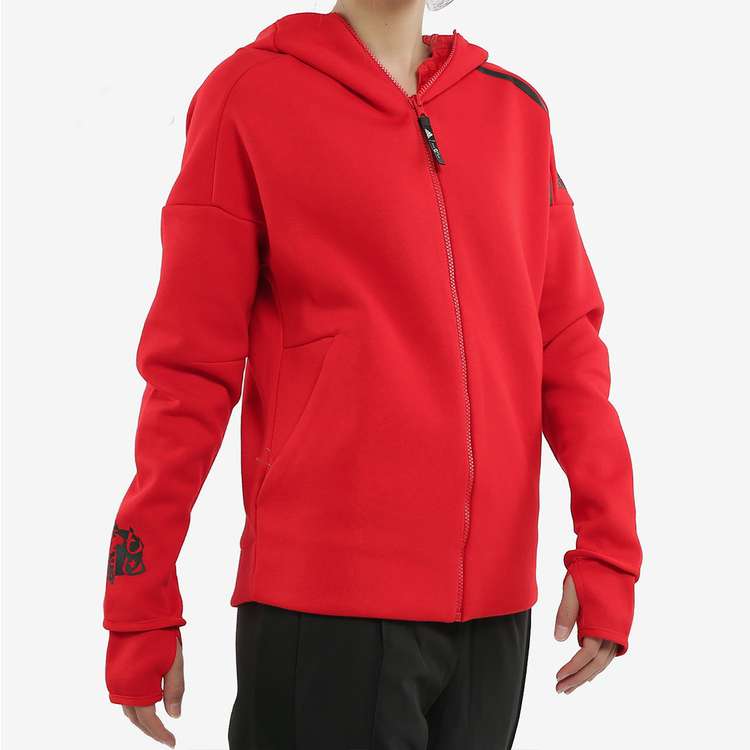 Женская куртка adidas (красная) — фото 3