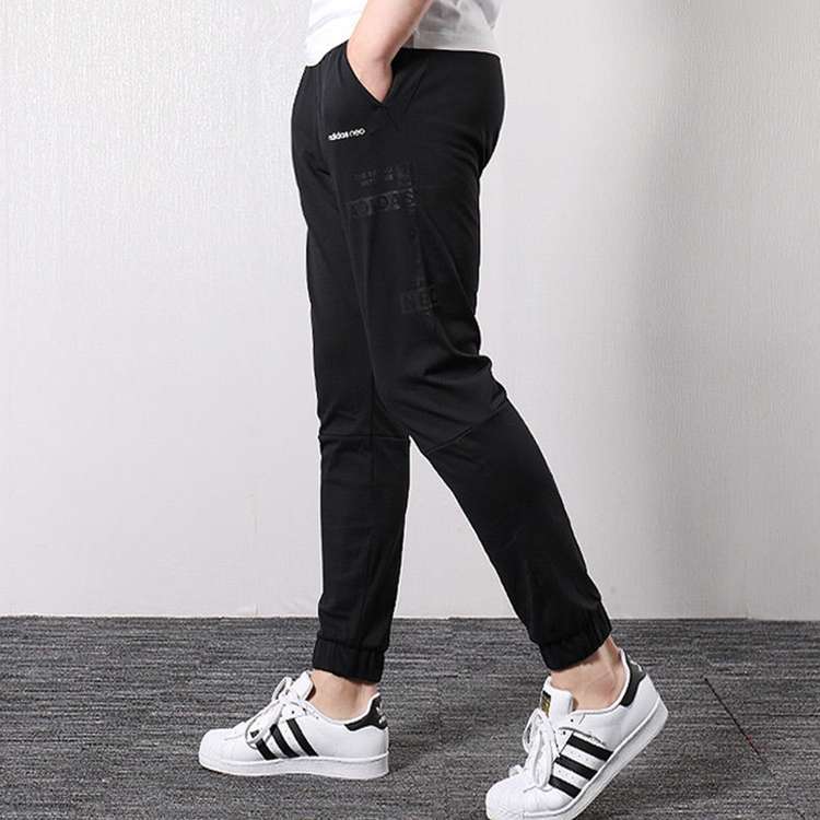 Мужские штаны adidas neo (черные) — фото 4