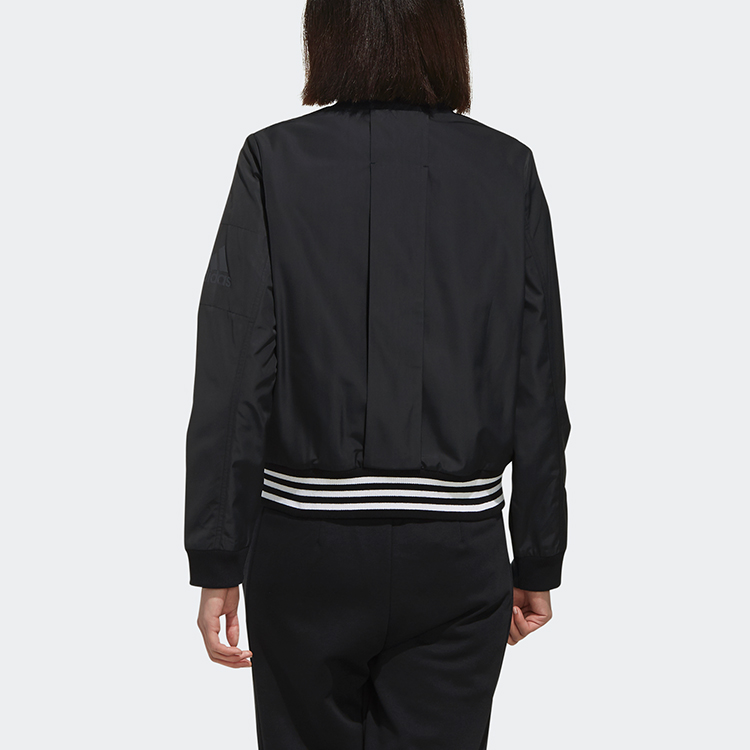 Женская куртка adidas Бомбер (черная) — фото 5