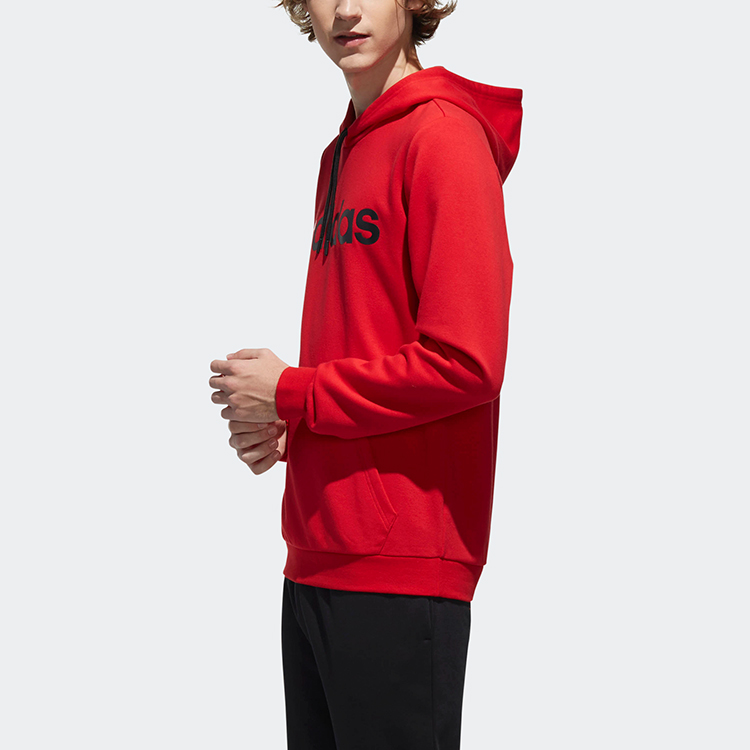 Мужские худи adidas neo Logo (красная) — фото 5