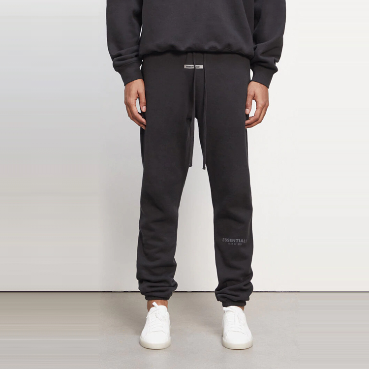 Штаны Fear of God Essentials FW20 Sports Trousers Black (черные) — фото 4