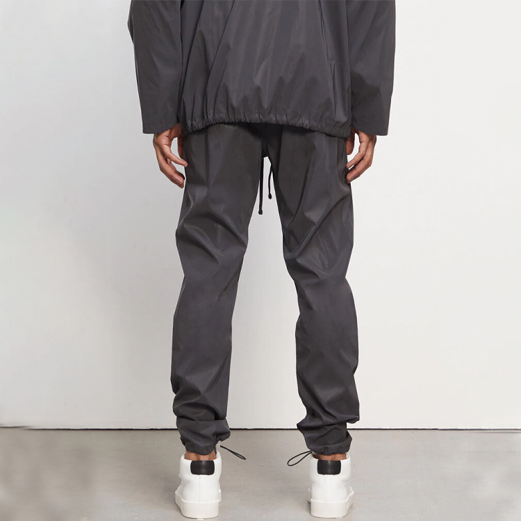Мужские штаны Fear of God Essentials FW20 Reflective Track pants Black (черные) — фото 5