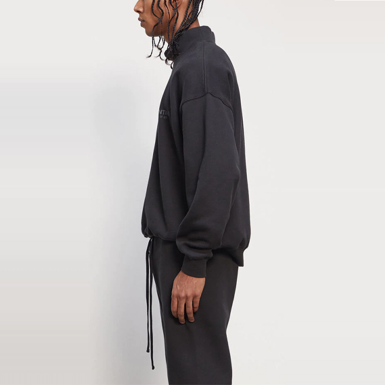 Худи Fear of God Essentials FW20 Half Collar Sweater (черное) — фото 4
