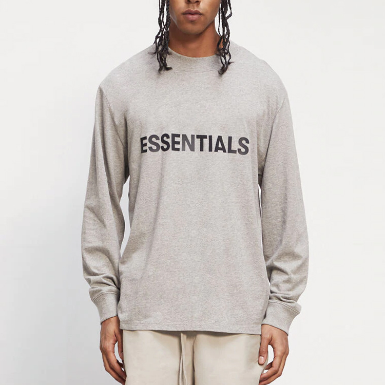 Футболка Fear of God Essentials (темно-овсяная) — фото 3