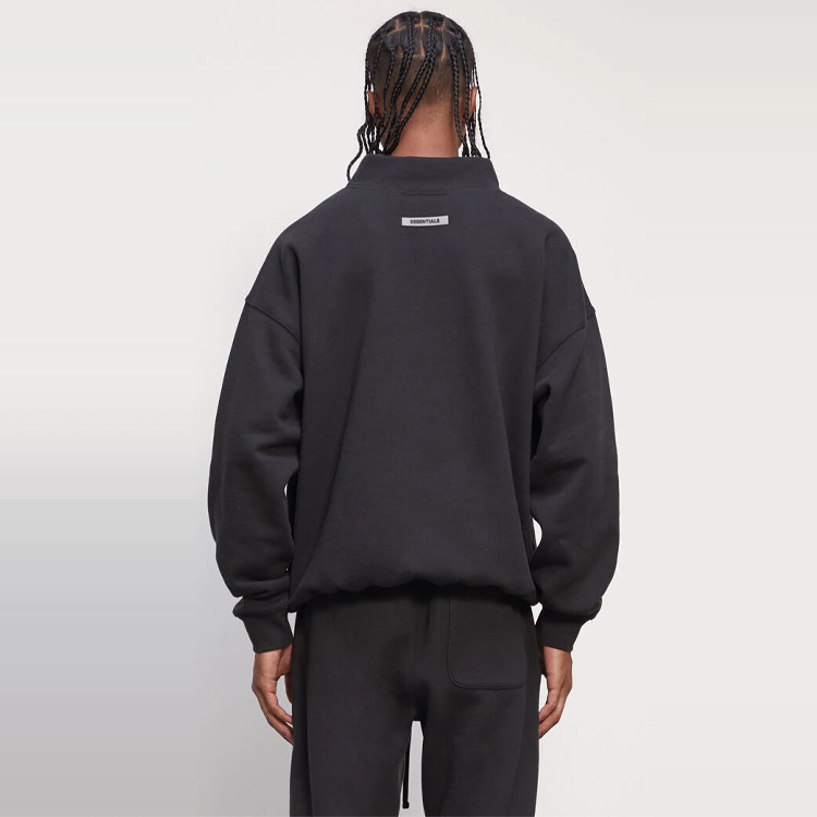 Худи Fear of God Essentials FW20 Half Collar Sweater (черное) — фото 3