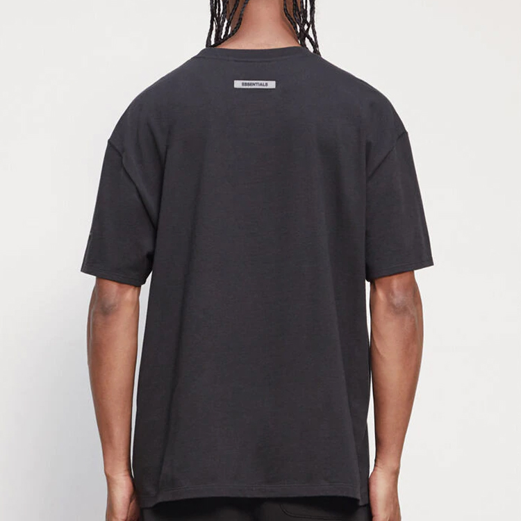 Футболка Fear of God Essentials FW20 Black T-Shirt (черный) — фото 3